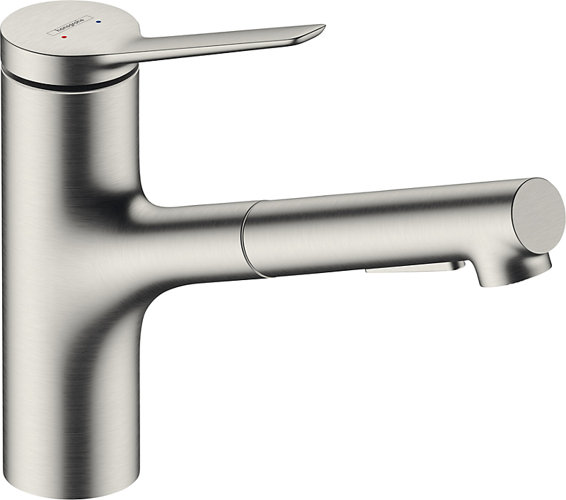 hansgrohe Zesis M33 køkkenarmatur 219mm tud. Med udtrækstud, Steel-optik