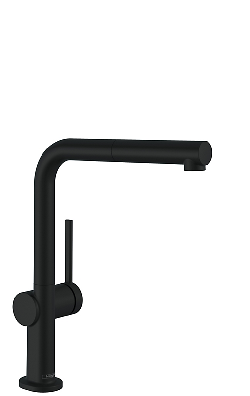 hansgrohe Talis M54 køkkenarmatur 270 1jet, med udtræk, mat sort. L-tud