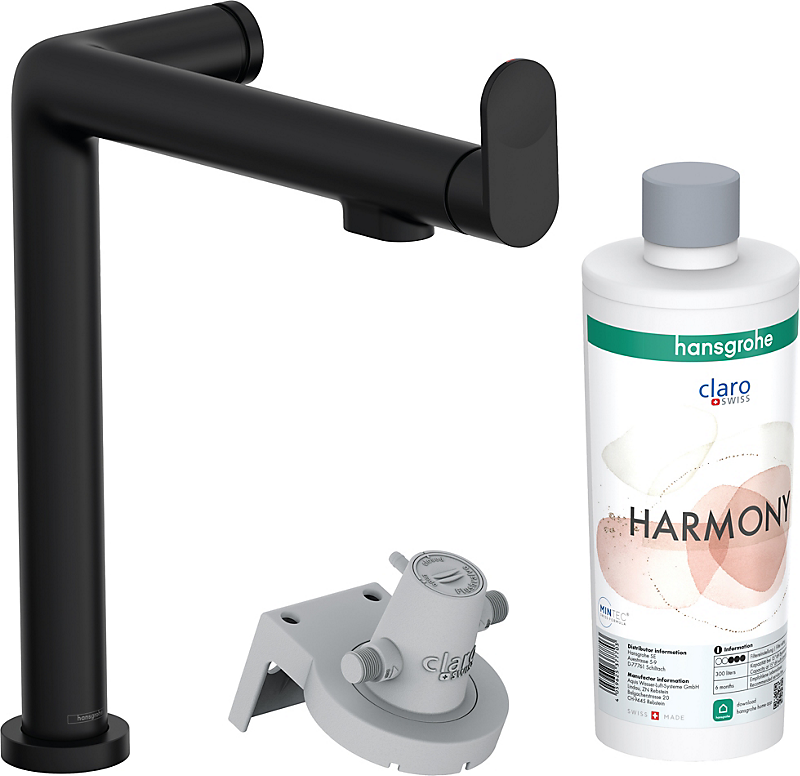 hansgrohe Aqittura M91 køkkenarmatur FilterSystem 240, 1jet, Starter Set. Mat sort