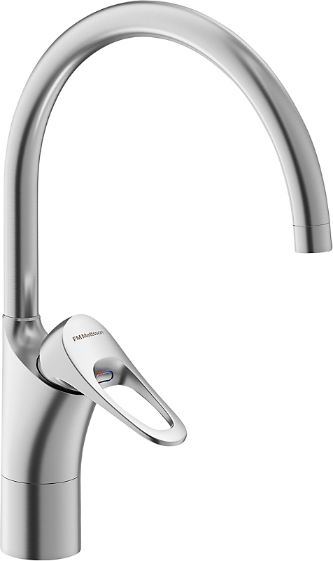 FMM 9000xe køkkenarmatur c-tud koldstart. g3/8. Børstet krom