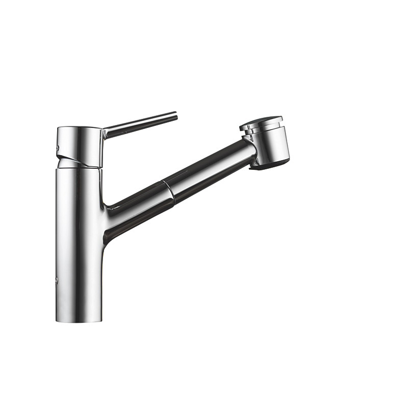 KWC Luna E storkøkkenarmatur med udtræksbruser. Krom