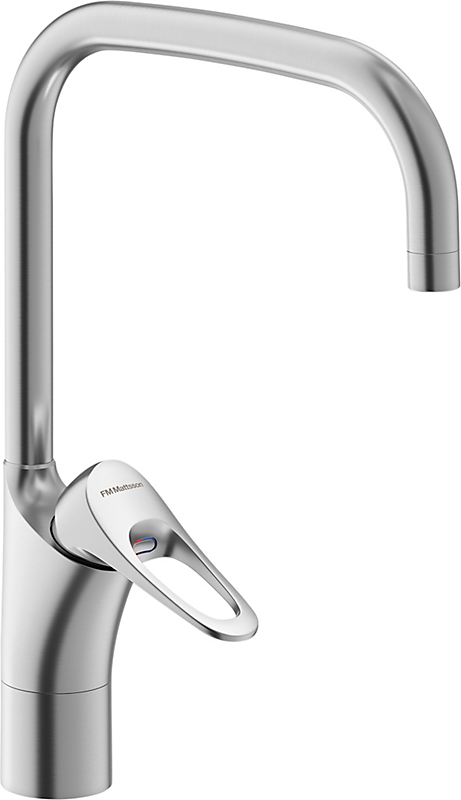 FMM 9000xe køkkenarmatur u-tud koldstart. g3/8. Børstet krom
