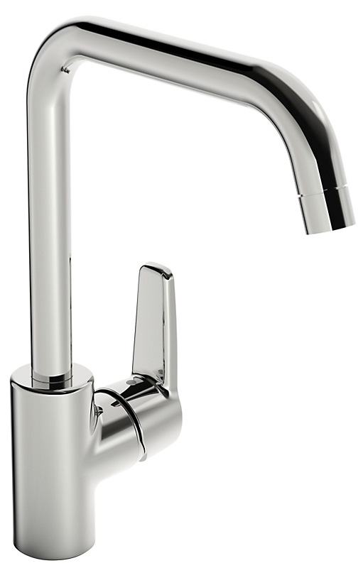 Oras Saga 3931F køkkenarmatur med høj svingtud. 120/60grader