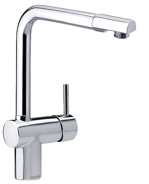 Damixa Osier køkkenarmatur 205mm tud med udtrækstud, krom