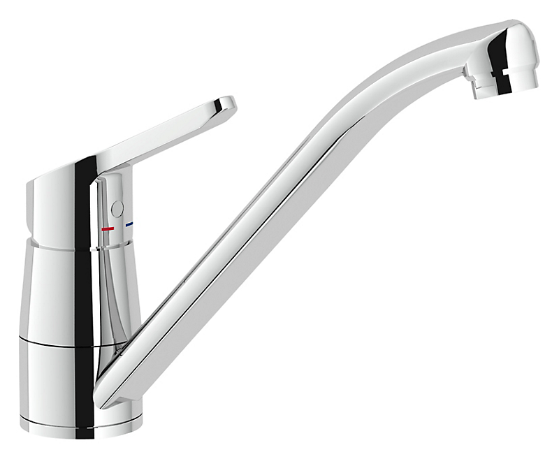 Image køkkenarmatur Lav-tud, krom