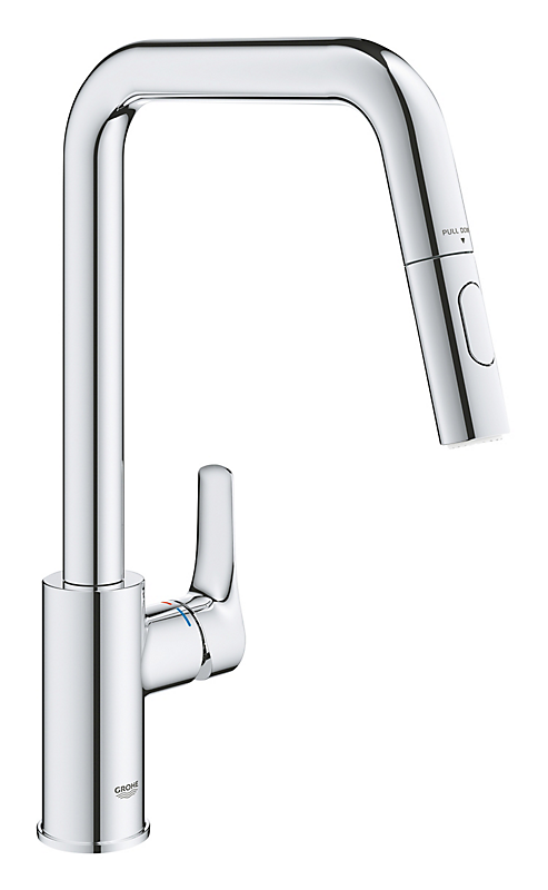 Grohe Eurosmart køkkenarmatur U-Tud Dual Spray, forkromet