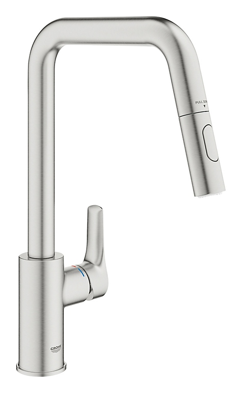 Grohe Eurosmart Køkkenarmatur U-Tud Dual Spray, stål
