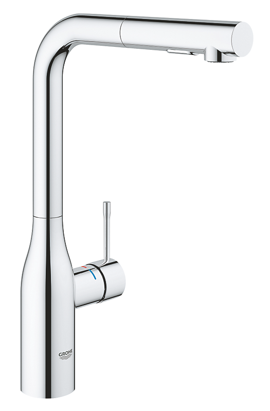 GROHE Essence Køkkenarmatur med svingbar tud og udtræk dualspray. Krom