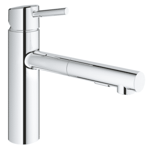 GROHE Concetto køkkenarmatur med udtræksbruser, 202mm tud, krom