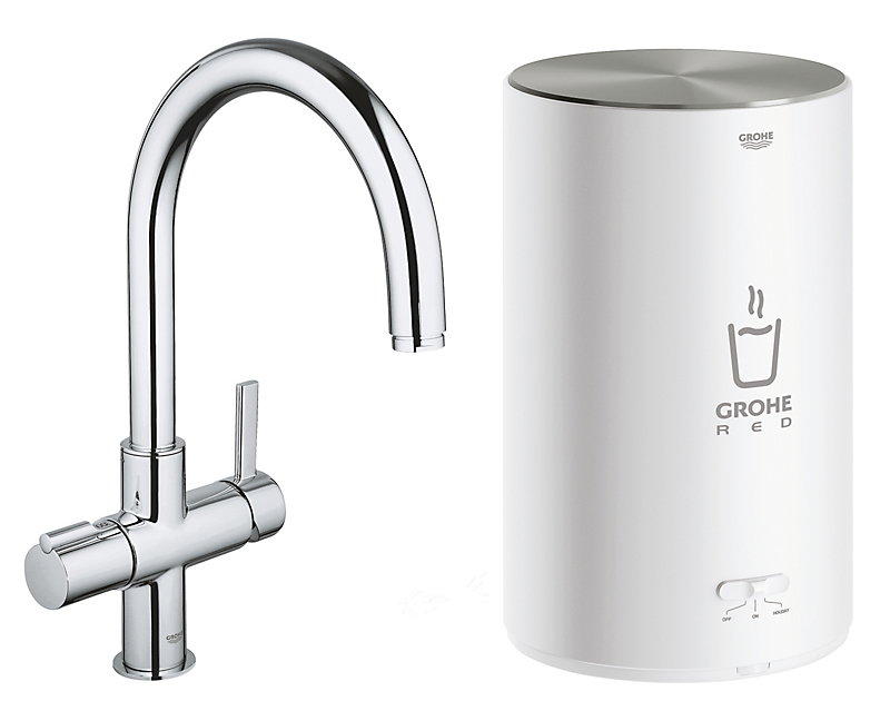 GROHE Red II Armatur 3ltr til kogende/koldt vand. 224mm tud. Forkromet