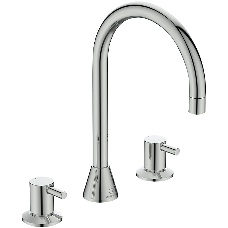 Ideal Standard Ceraline Håndvaskarmatur 3-huls uden bundventil krom