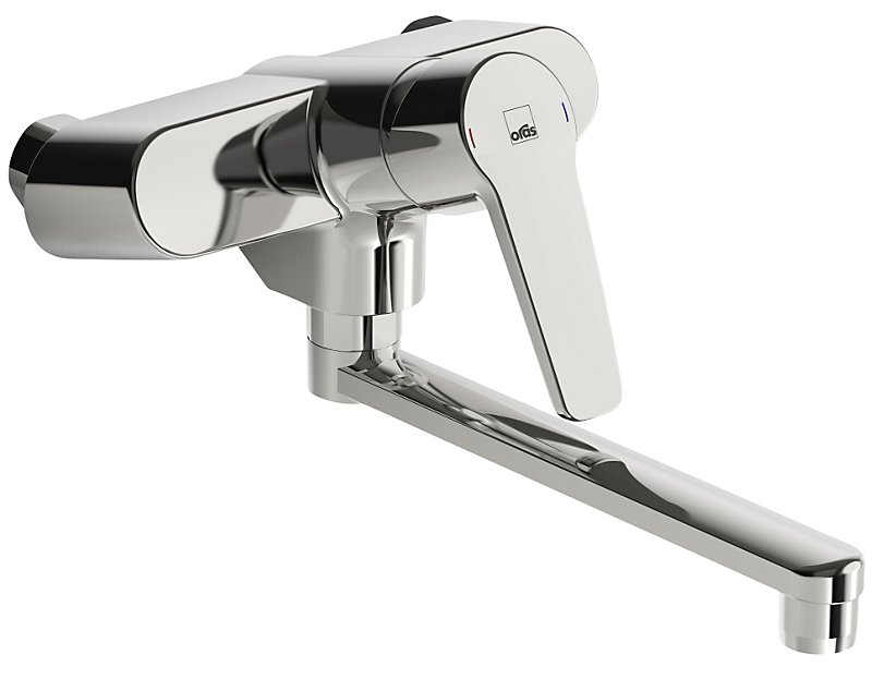 Oras Saga 3937 Køkkenarmatur med 200mm svingtud. Vægmontering
