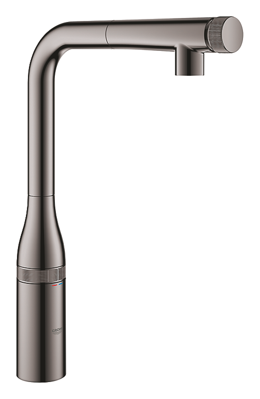 GROHE Essence Smart Control køkkenarmatur L-tud udtræksmousseur, GROHE Zero, hard graphite