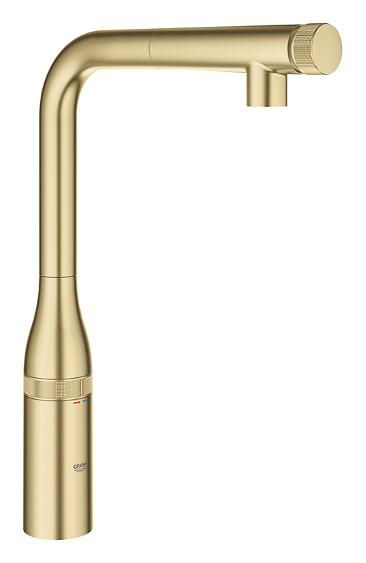 GROHE Essence Smart Control køkkenarmatur L-tud udtræksmousseur, GROHE Zero, børstet cool sunrise