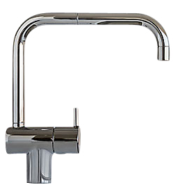 Vola KV1 køkkenvaskarmatur 1-grebs børstet krom