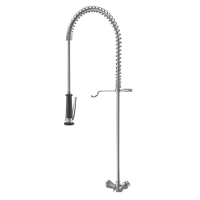 KWC Storkøkkenarmatur med forbruser, 2 greb, 1 huls. (u/tud). Krom