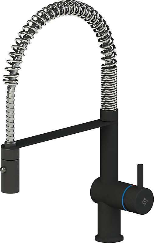 Kriss Semi pro køkkenarmatur forbruser, bord. Børstet matsort