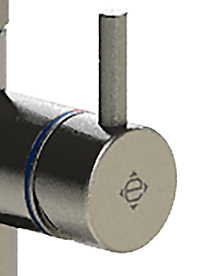 Kriss greb til forbruser i børstet rustfrit stål