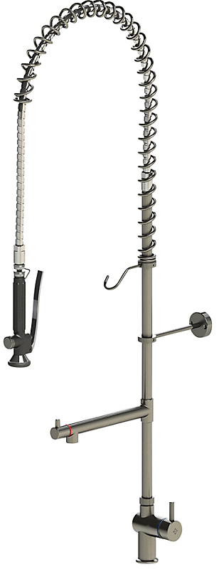 Kriss Classic Clean storkøkkenarmatur 1-grebs til bord med tud, syrefast rustfri