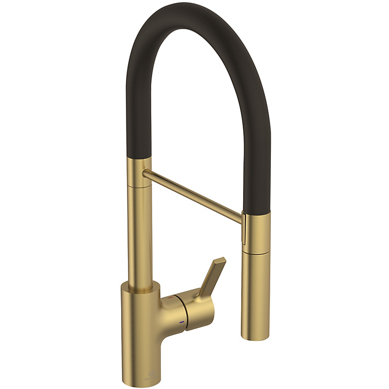 Ideal Standard GUSTO Køkkenarmatur semi-pro 115x484 mm i brushed gold PVD, PVD