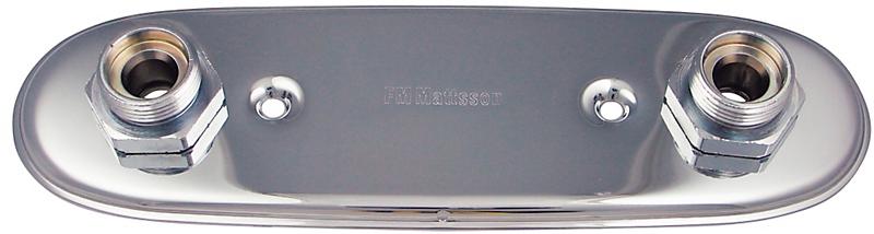 FMM armaturtilslutning, skjult rørføring til kobberrør. 12 mm krom 9205-2040