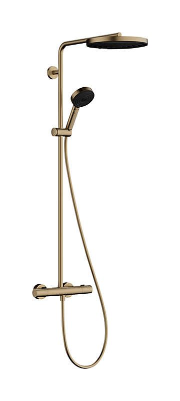 hansgrohe Pulsify S Puro 260 1jet EcoSmart Showerpipes med termostat børstet bronze