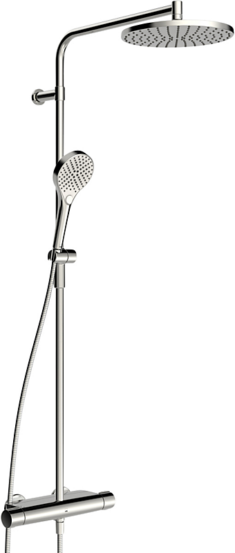 Oras Optima Style Rain bruserarmatur med hoved og håndbruser krom