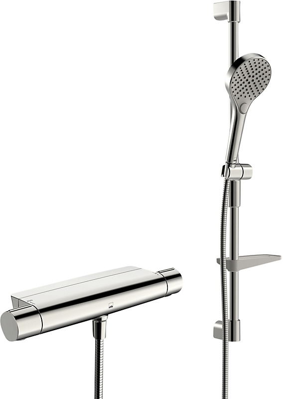 Oras Optima Style ECO Bruserarmatur med brusersæt krom