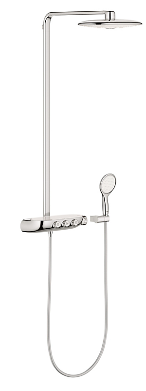 GROHE Rainshower SmartControl termostatarmatur med hoved & håndbruser. Moon white
