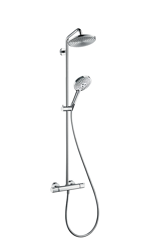 hansgrohe Raindance Select S 240 1jet showerpipe EcoSmart. Krom