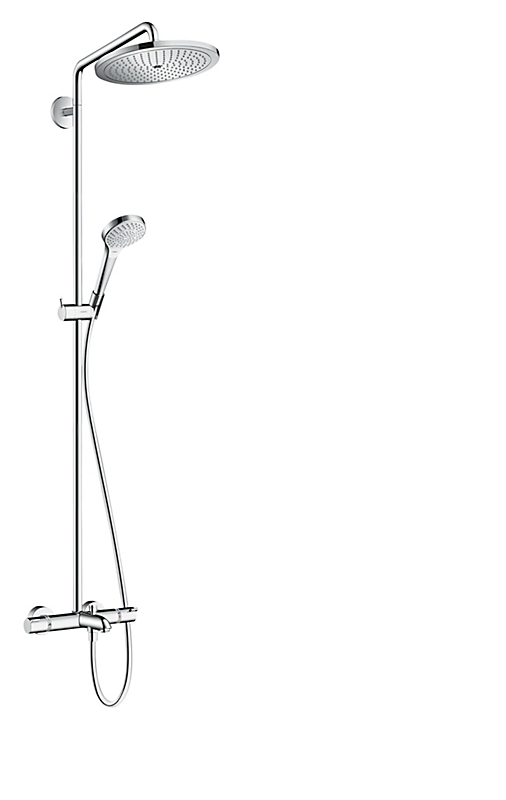 hansgrohe Croma Select S Showerpipe 280 1jet med kartermostat, krom
