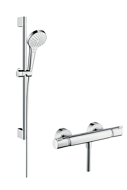 hansgrohe Croma Select S Vario Eco termostatarmatur med brusesæt 650mm