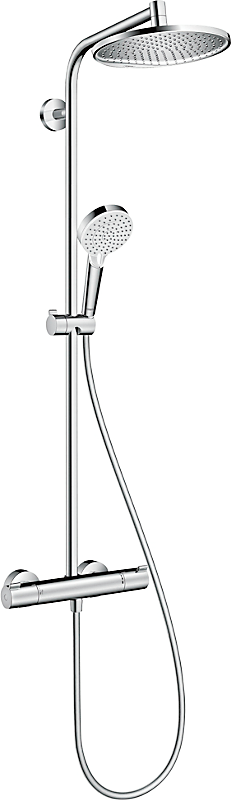 hansgrohe Crometta S 240 showerpipe. Krom