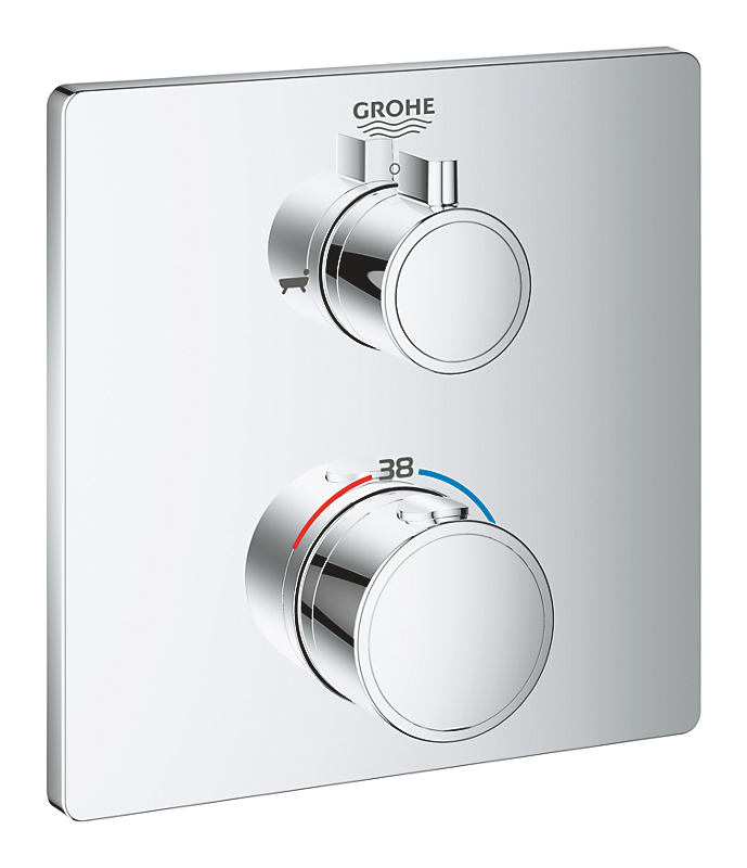 GROHE grohtherm termostatarmatur til Smartbox til kar, 2 udløb, integreret shut off/diverter-vnt