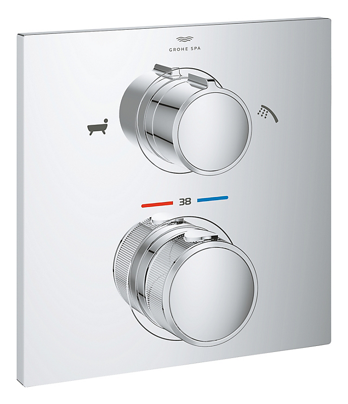 GROHE Allure New Rapido T udv. dele badekar forkr
