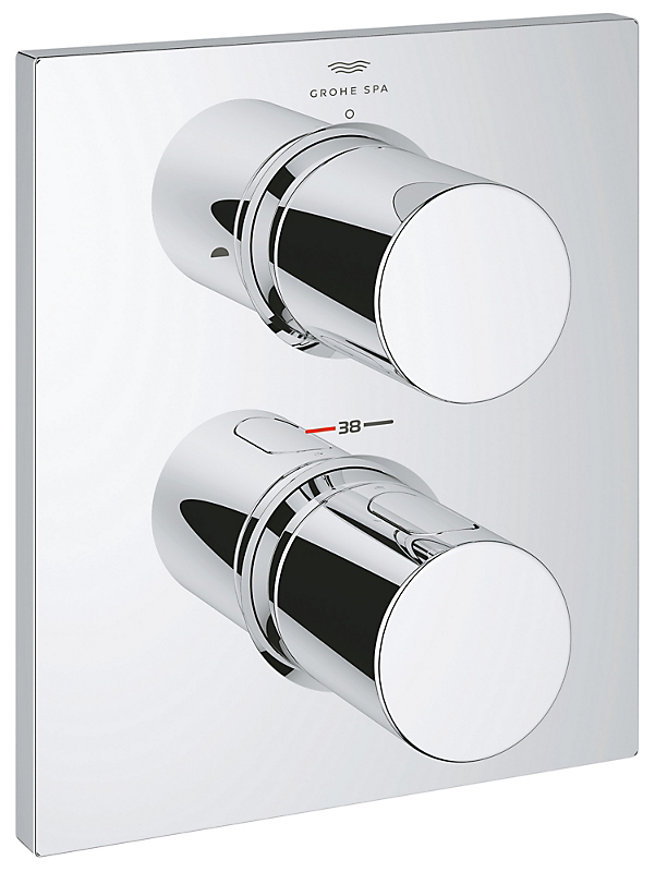 GROHE Grohtherm F termostatarmatur med omskifter til kar&brus 27618000