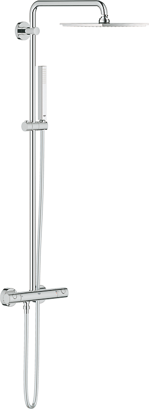 GROHE Euphoria Cube XXL 230 Brusesystem med termostat til vægmontering