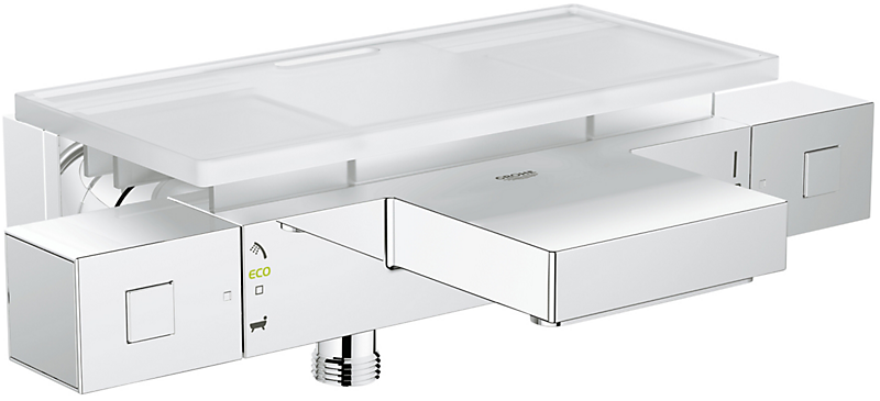 GROHE Grohtherm Cube. Termostatbatteri til kar & brus. Med Easy Reach bakke