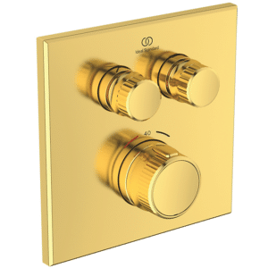 Ideal Standard Ceratherm Navigo Brusearmatur indbygning Kit-2, brushed gold ekskl.