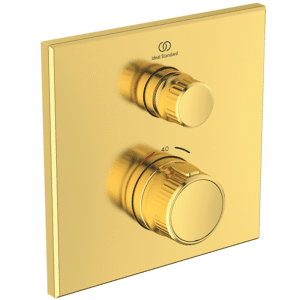 Ideal Standard Ceratherm Navigo Brusearmatur indbygning Kit-2, brushed gold ekskl.