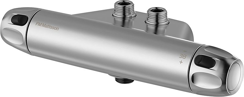 FMM 9000xe termostat 40cc op tryk- og temperaturstyring. Børstet krom