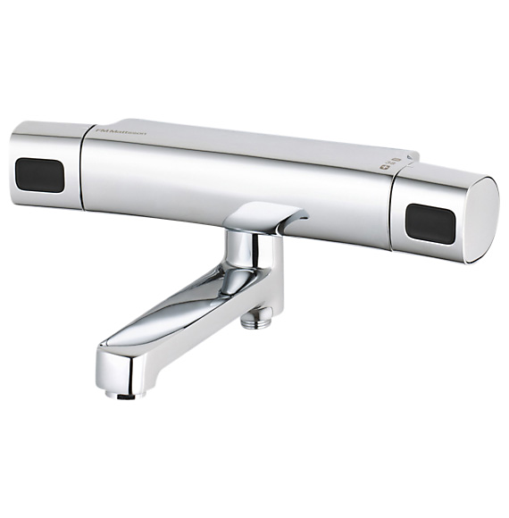 FMM Siljan termostatarmatur til kar/brus. Med keramisk topstykke, kontraventiler, integreret omskifter.