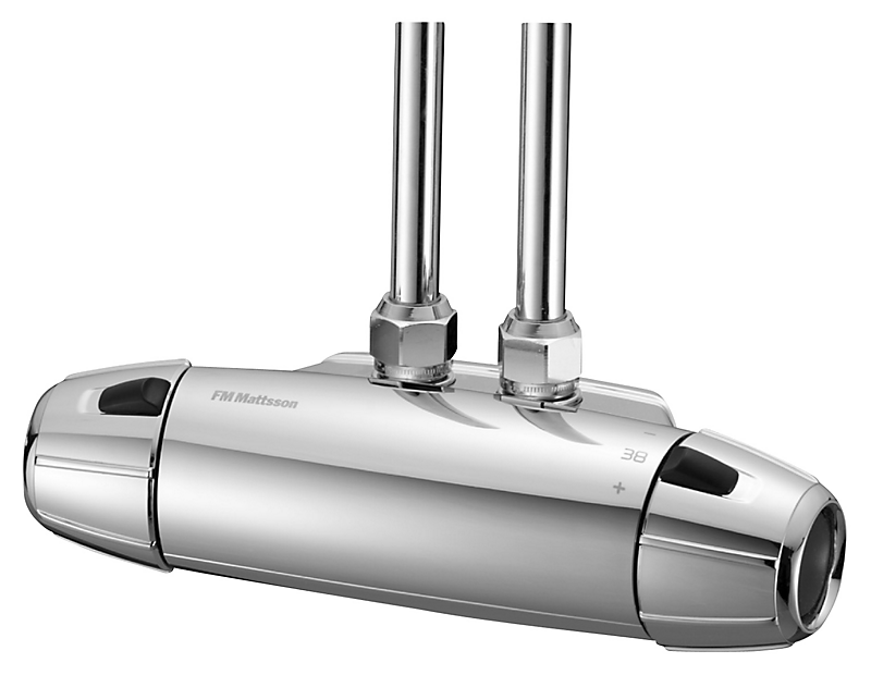 FMM 9000E termostatarmatur 40 c/c 1/2 ned 40 c/c op krom unik tryk- og temperaturstyring. Krom