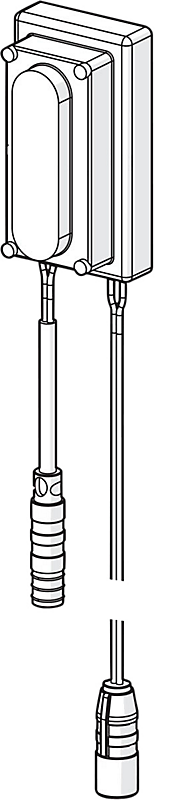 Oras Electra sensor og batteriboks til bruserpanel 66XX