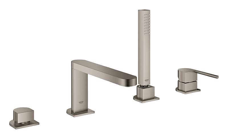GROHE Plus 2019 etgrebsbatteri 221mm tud til kar/brus. Børstet hard graphite