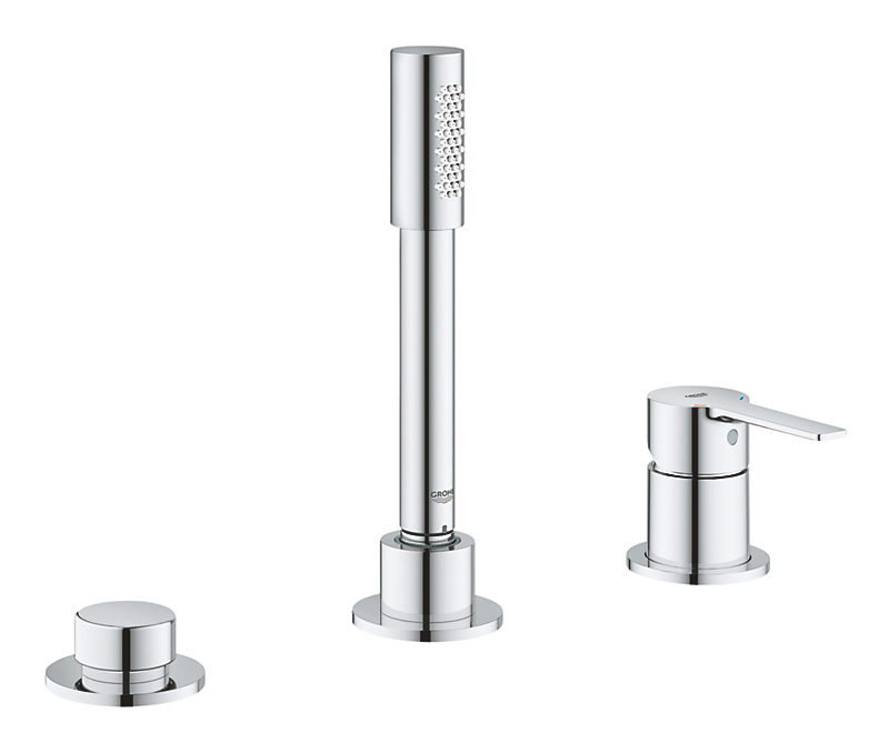 GROHE Lineare New badekar & brusekombination 3-hul. Krom