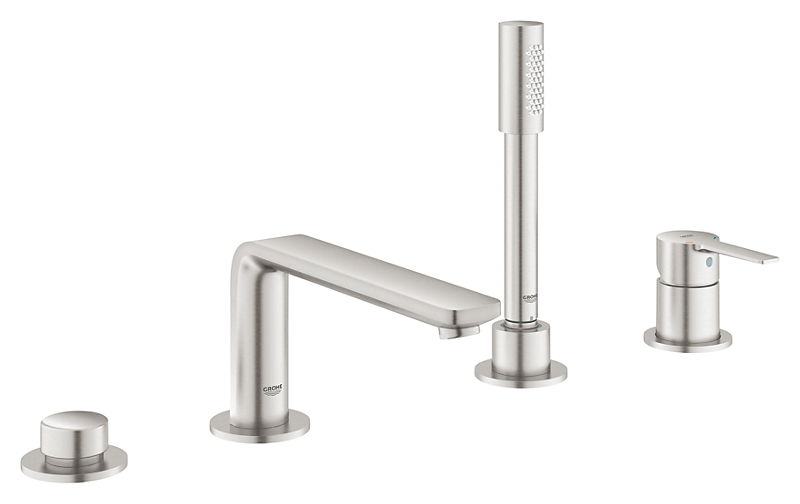 GROHE Lineare New badekar & brusekombination 4-hul. Supersteel