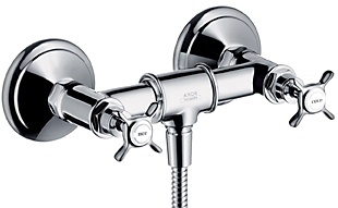 hansgrohe Axor Montreux 2-greb brusearmatur, børstet nikkel