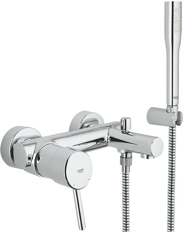 GROHE Concetto Etgrebsbatteri til kar & brus, krom