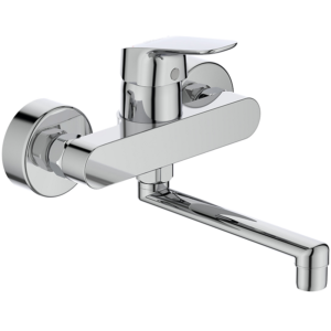 Ideal Standard Ceraflex Vægarmatur med svingtud 160 mm med forskruning/rosetter. Krom